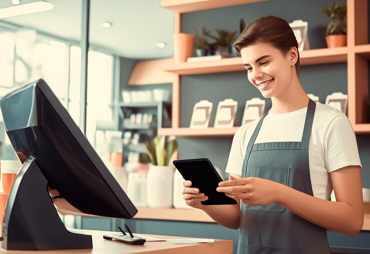 photo-supermarket-female-cute-cashier-with-cute-smile-helping-customers